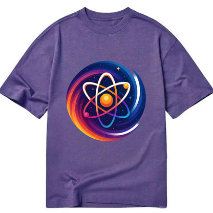 Micro Macro - Atom structure expanding i - Classic T-shirt - Purple