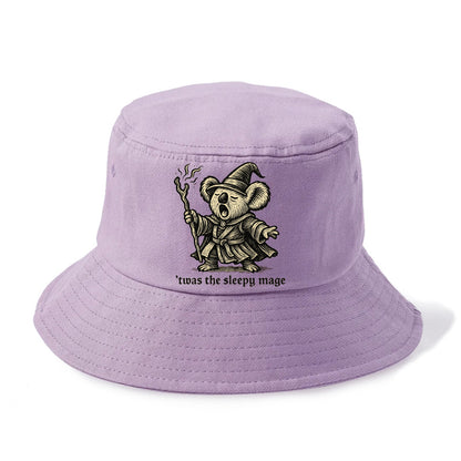 Koala Sleepy Mage  - Bucket Hat - Purple