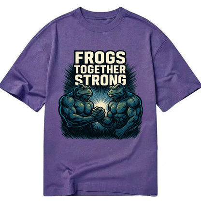 Frogs Together Strong 4 - Classic T-shirt - Purple