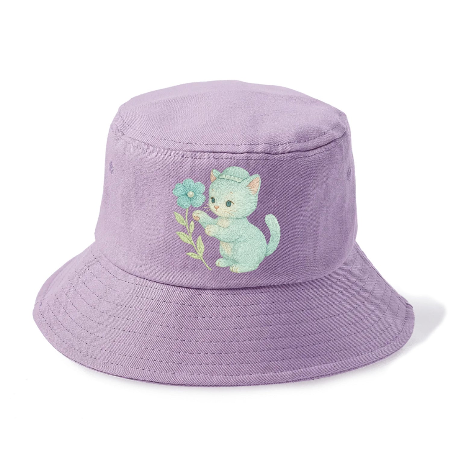 Aqua Kitten - Bucket Hat - Purple
