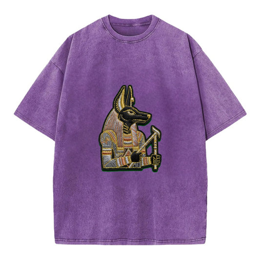 Anubis - Vintage T-shirt - Purple