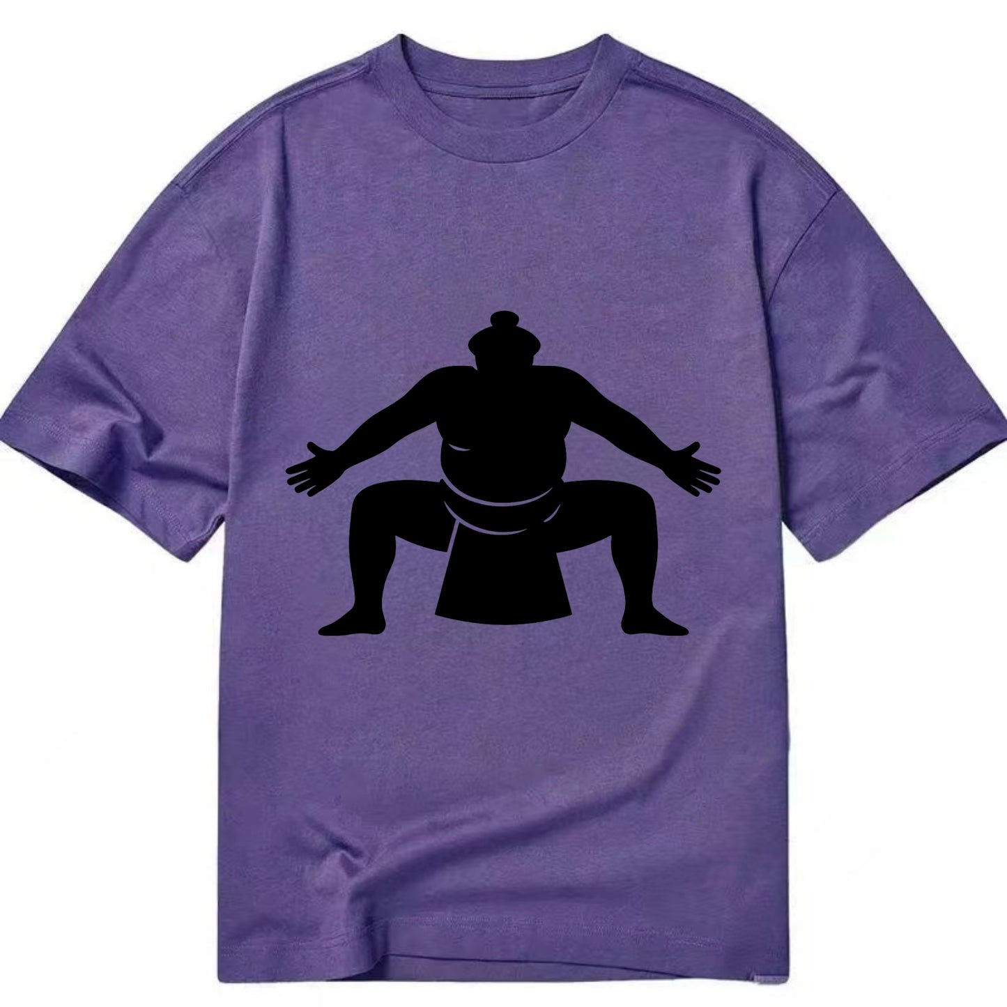 Japanese sumo wrestler ceremonial stance - Classic T-shirt - Purple
