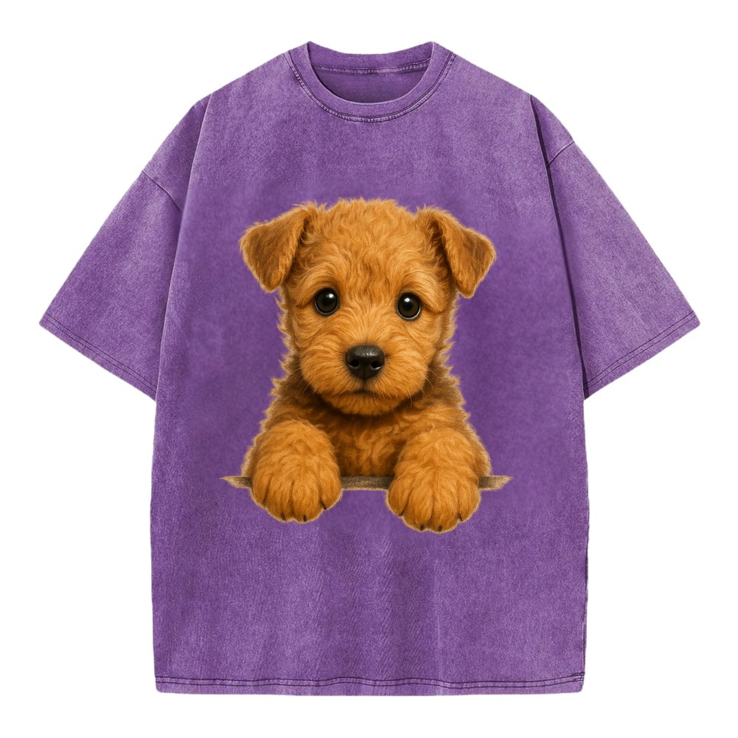 Lakeland Terrier  - Vintage T-shirt - Purple