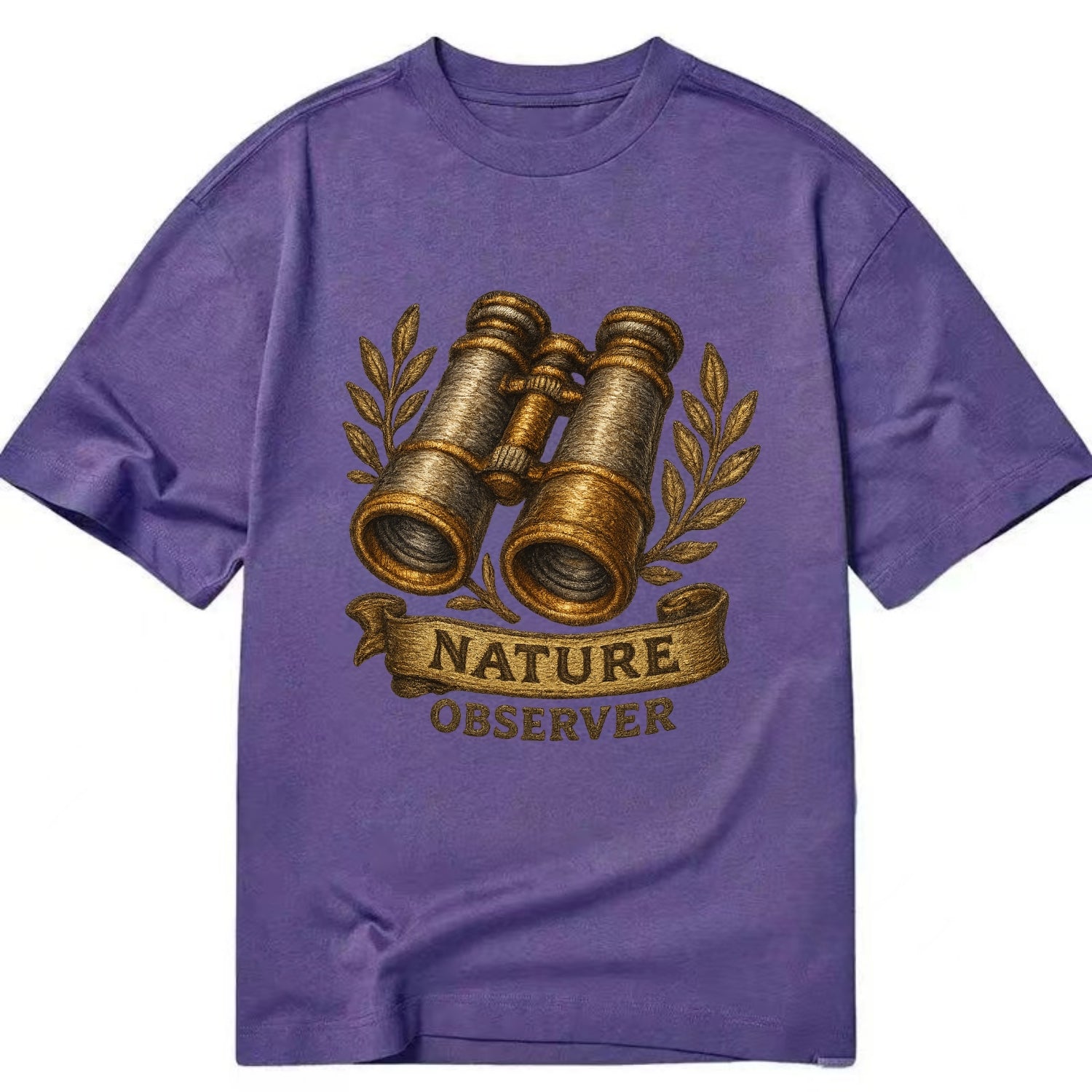 Binoculars for birdwatching - nature observer - Classic T-shirt - Purple