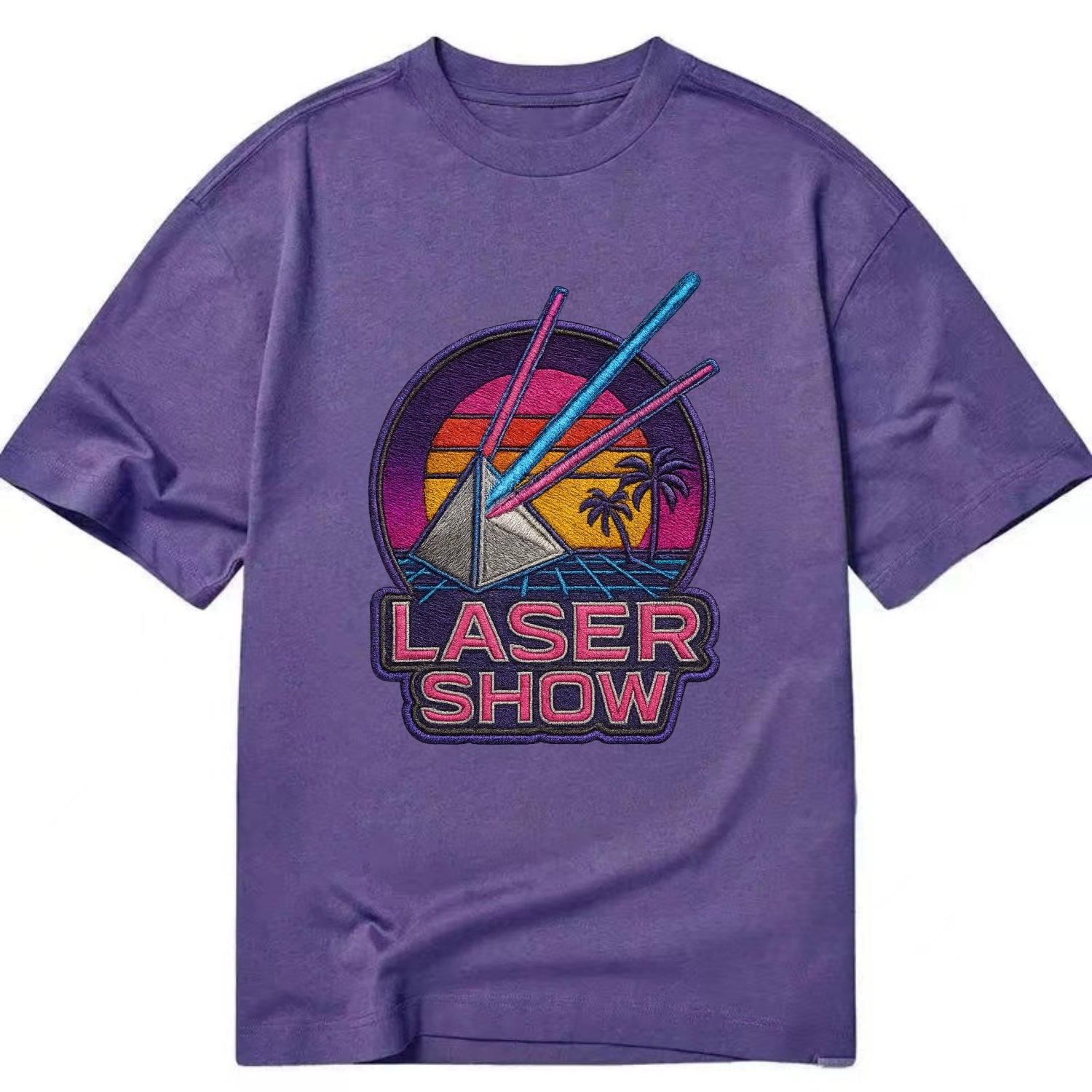 Laser Show - Classic T-shirt - Purple