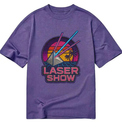 Laser Show - Classic T-shirt - Purple