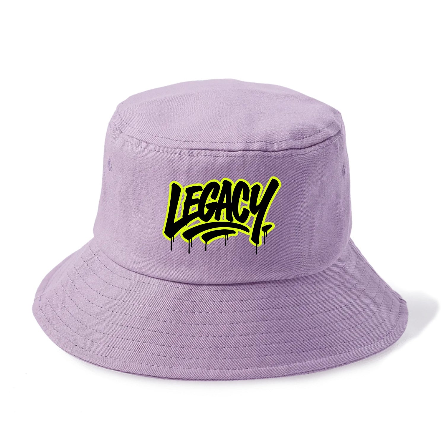 Bold typography design - "LEGACY" - what you leave behind, lasting impact - Bucket Hat - Purple