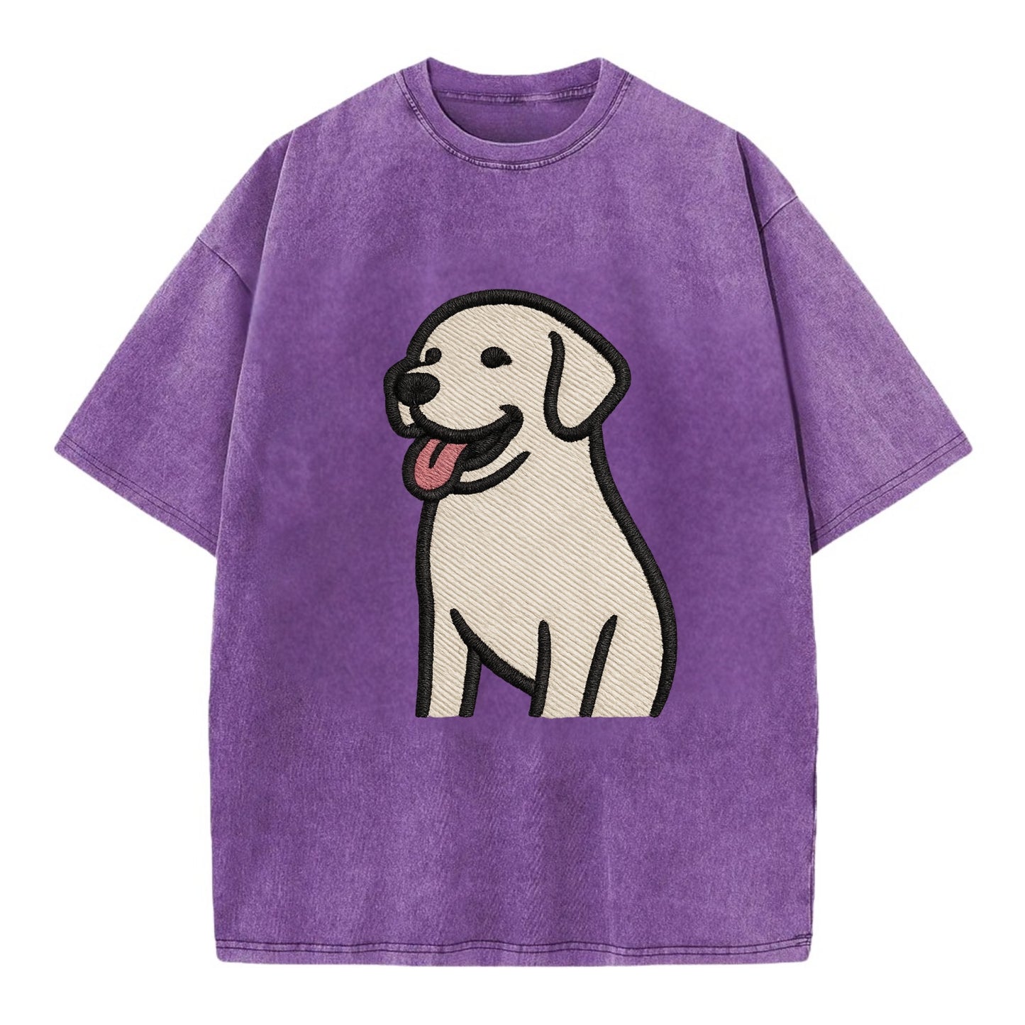 Labrador - Happy panting expression - Vi Vintage T-shirt - Purple