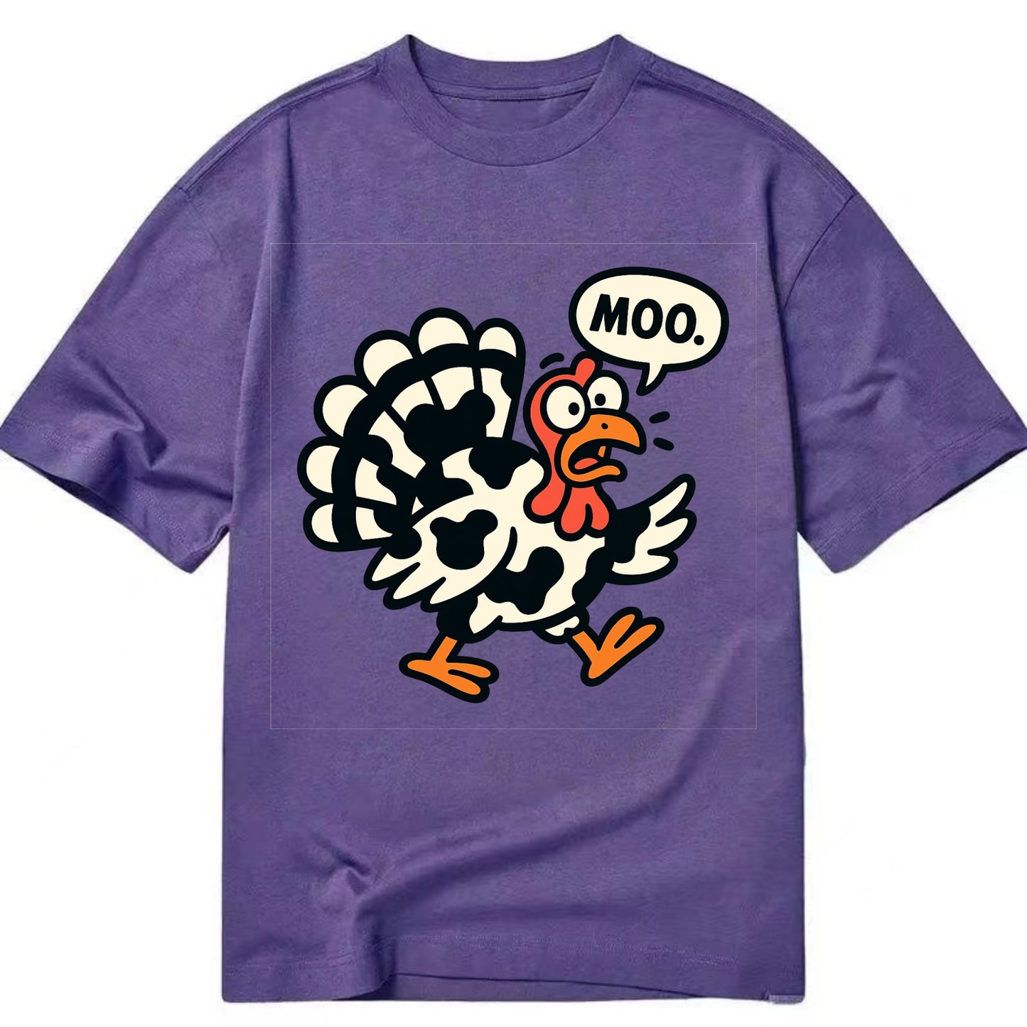 Mooing Turkey - Classic T-shirt - Purple