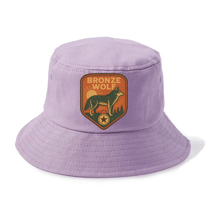 Bronze Wolf Medal  - Bucket Hat - Purple