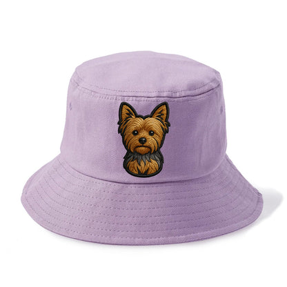Yorkshire Terrier - Modern tiny dog logo - Bucket Hat - Purple