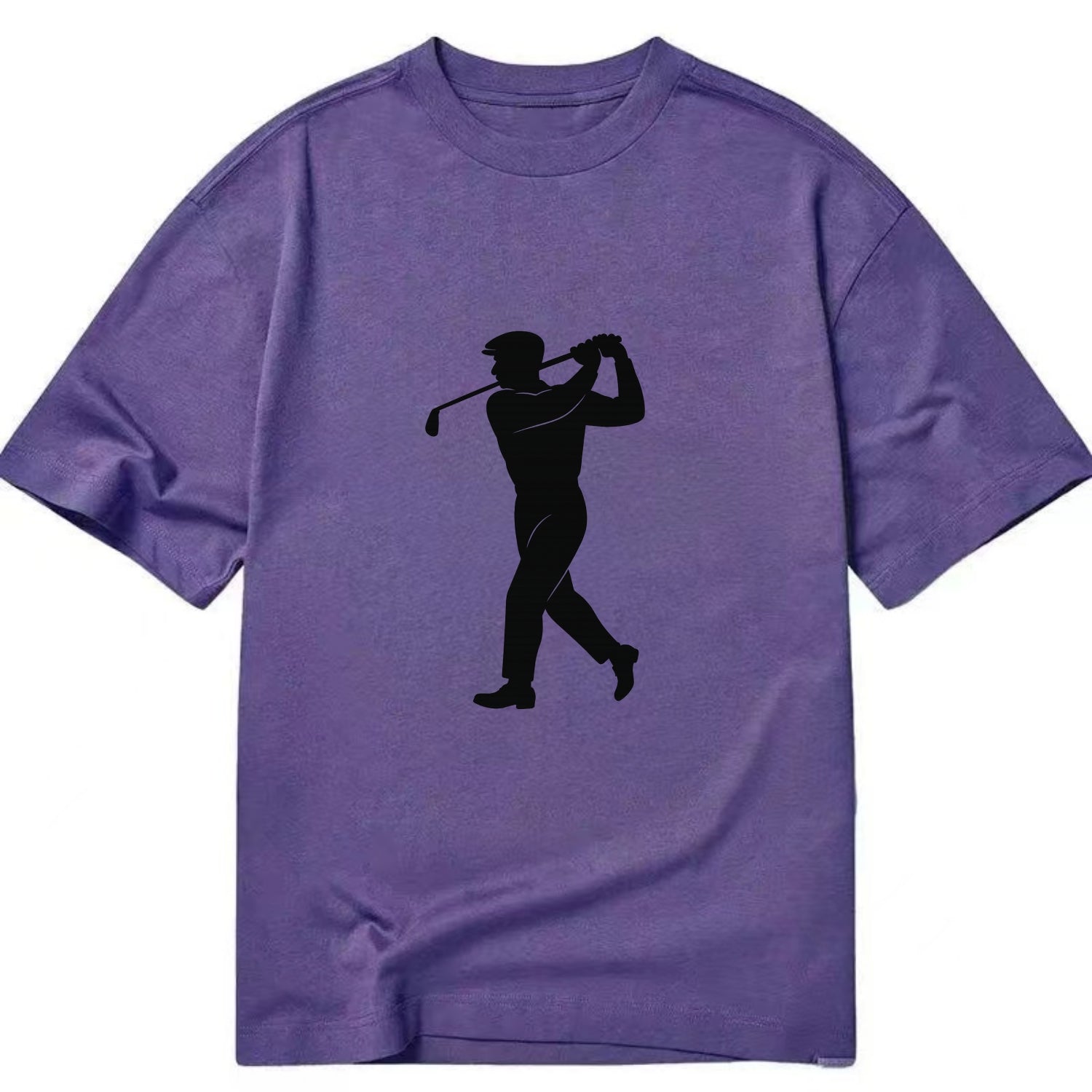 Golfer perfect swing follow-through - Classic T-shirt - Purple
