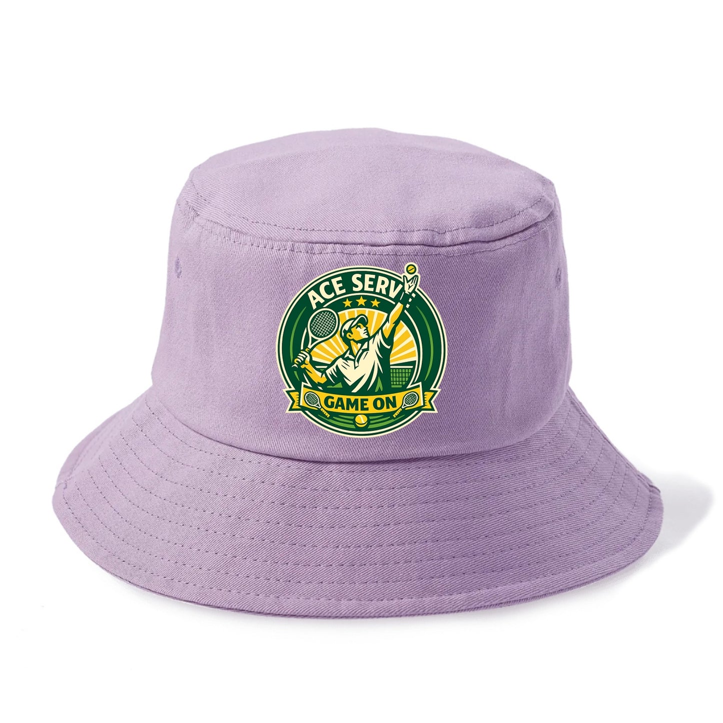 Serving Ace Emblem - Bucket Hat - Purple