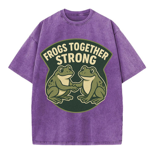 Frogs Together Strong 3 - Vintage T-shirt