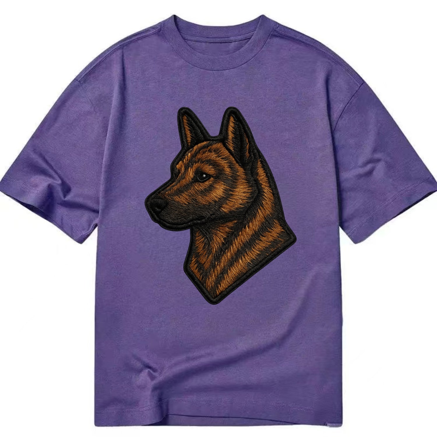 Kai Ken - Modern tiger dog logo with bol - Classic T-shirt - Purple