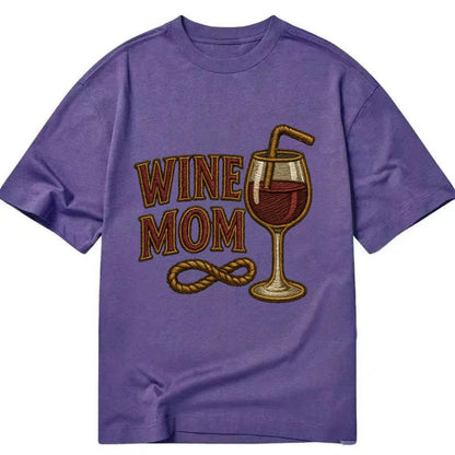 Wine Mom  - Classic T-shirt - Purple
