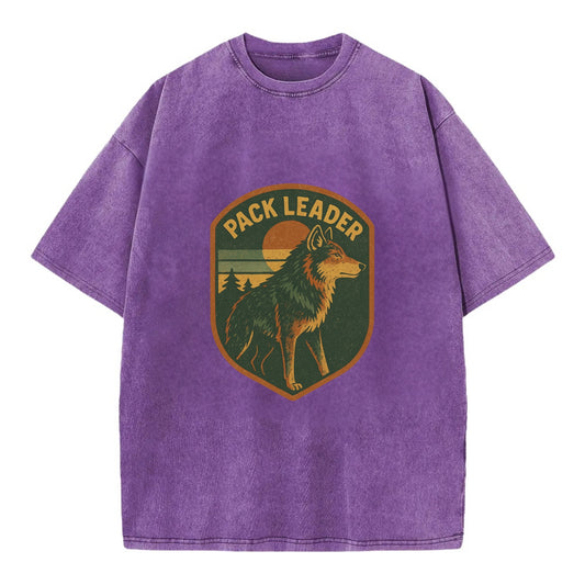 Pack Leader  - Vintage T-shirt - Purple