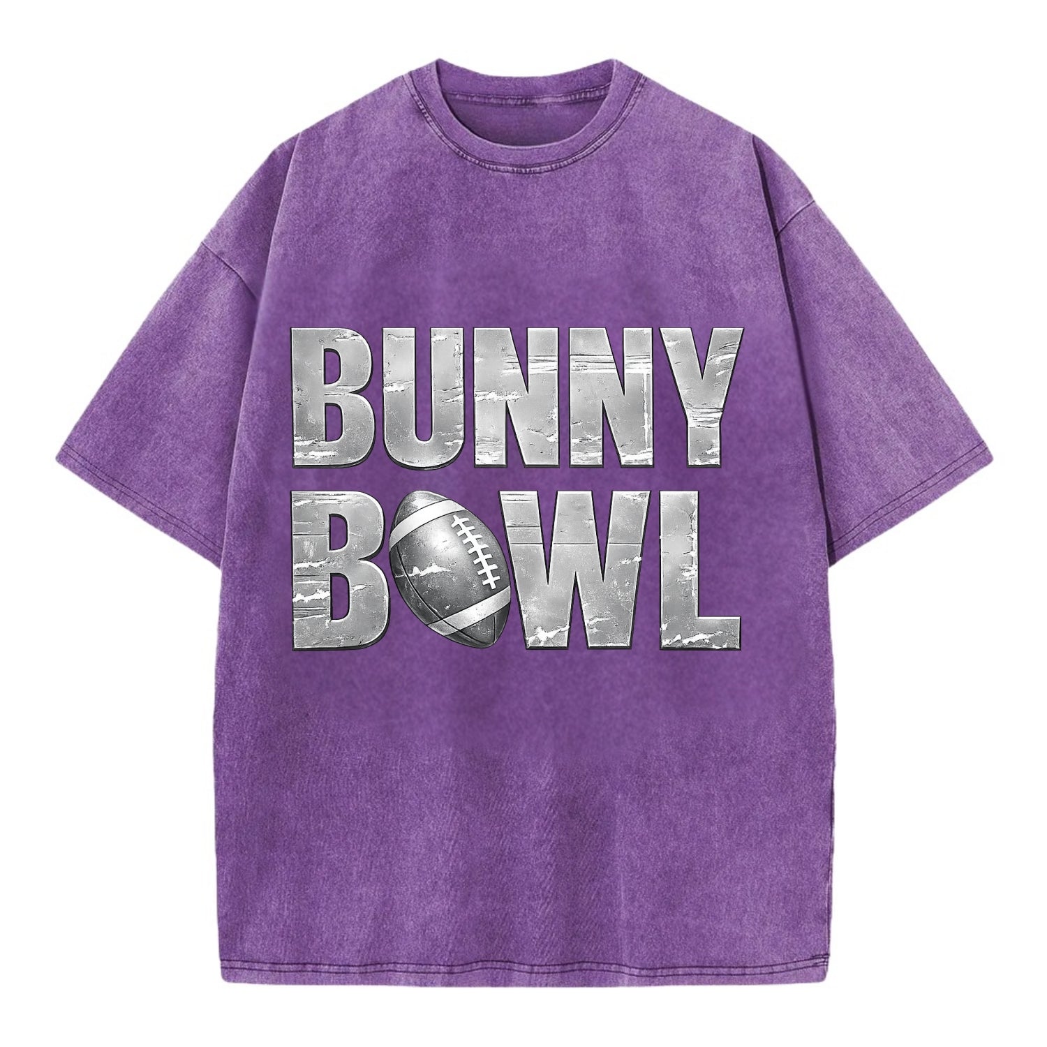 Bunny Bowl - Vintage T-shirt - Purple