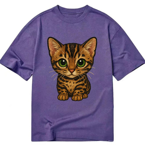 Baby Bengal Kitten - spotted/marbled wild coat, green eyes, athletic build, - Classic T-shirt