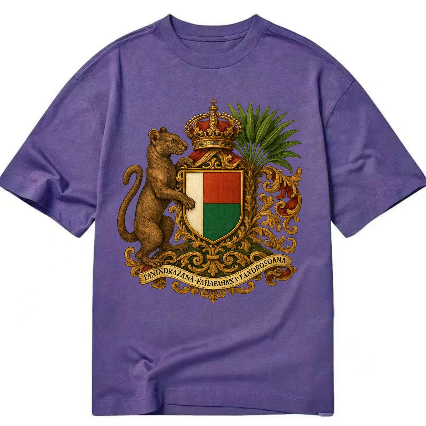 Madagascar Fossa Hunter  - Classic T-shirt - Purple