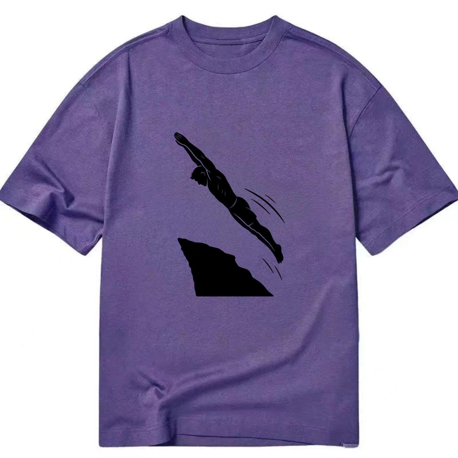 Cliff diver perfect form - Classic T-shirt - Purple