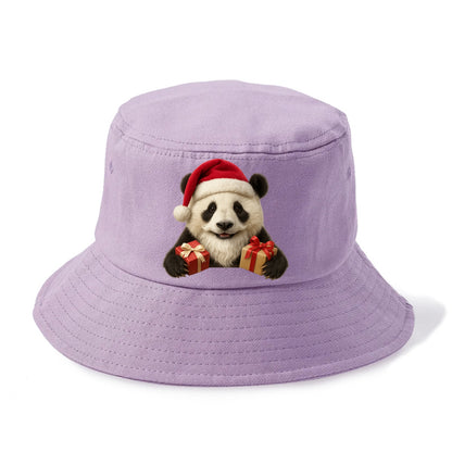 Santa Panda  - Bucket Hat - Purple