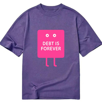 DEBT IS FOREVER | Immortal credit card - Classic T-shirt - Purple