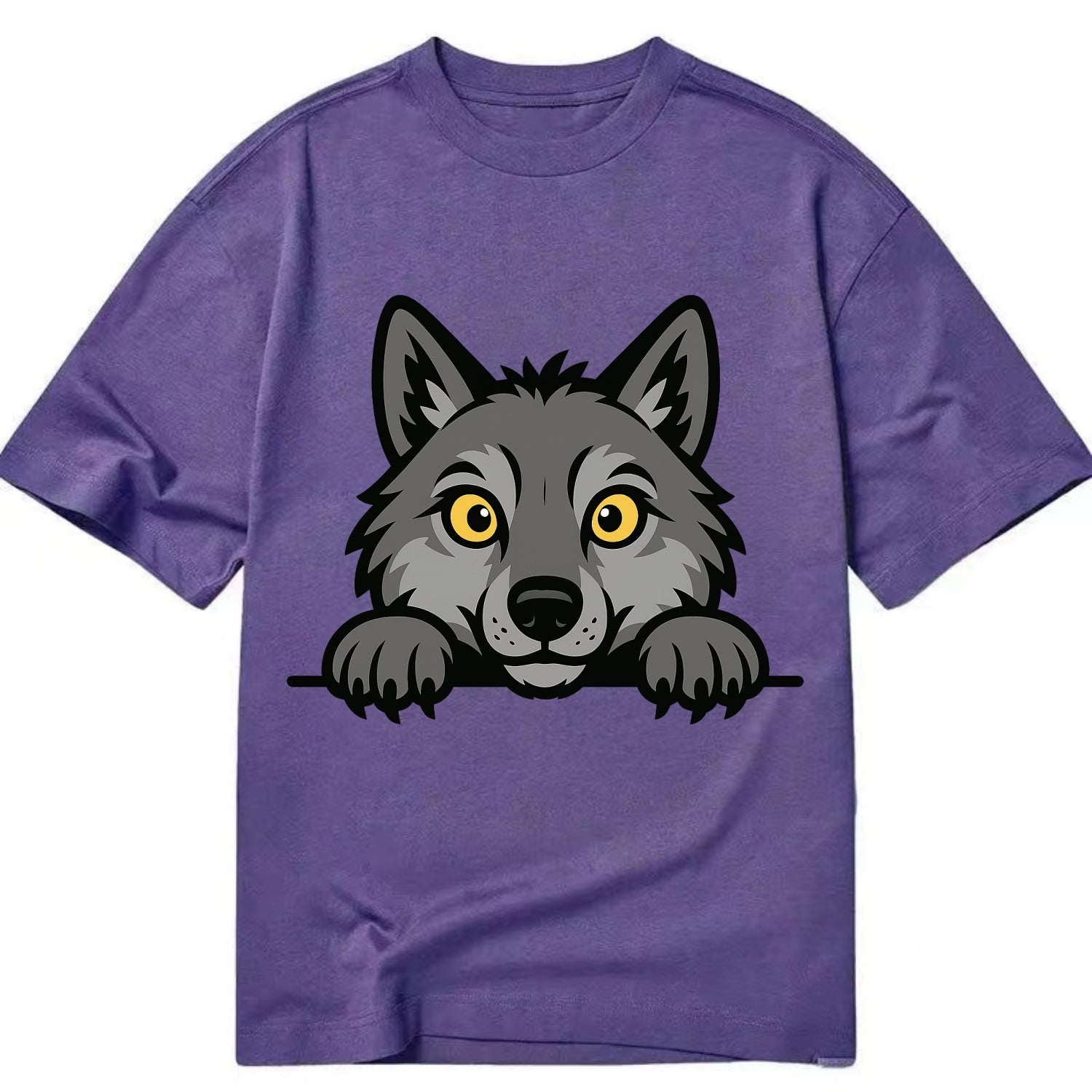 Wolf  - Classic T-shirt - Purple