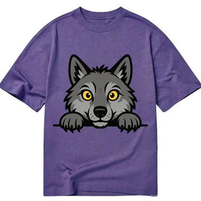 Wolf  - Classic T-shirt - Purple