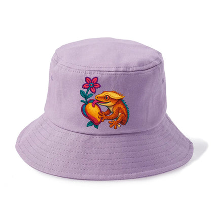 Crested Gecko - Bucket Hat - Purple