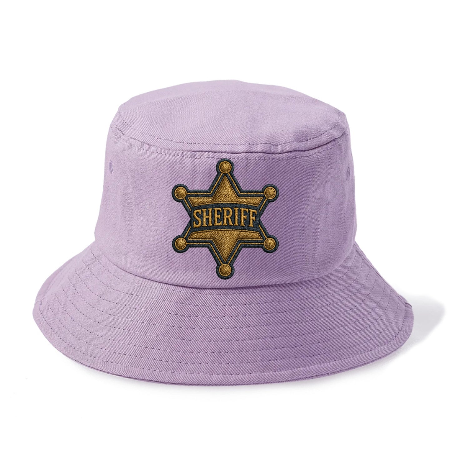 Sheriff Badge  - Bucket Hat - Purple