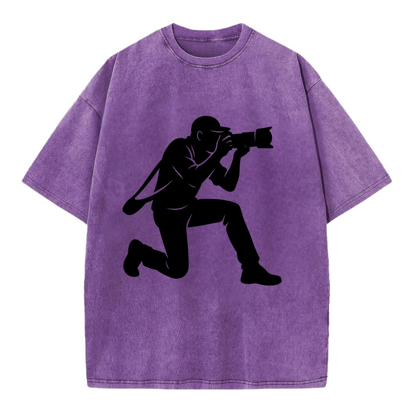 Photographer capturing perfect shot - Vintage T-shirt - Purple