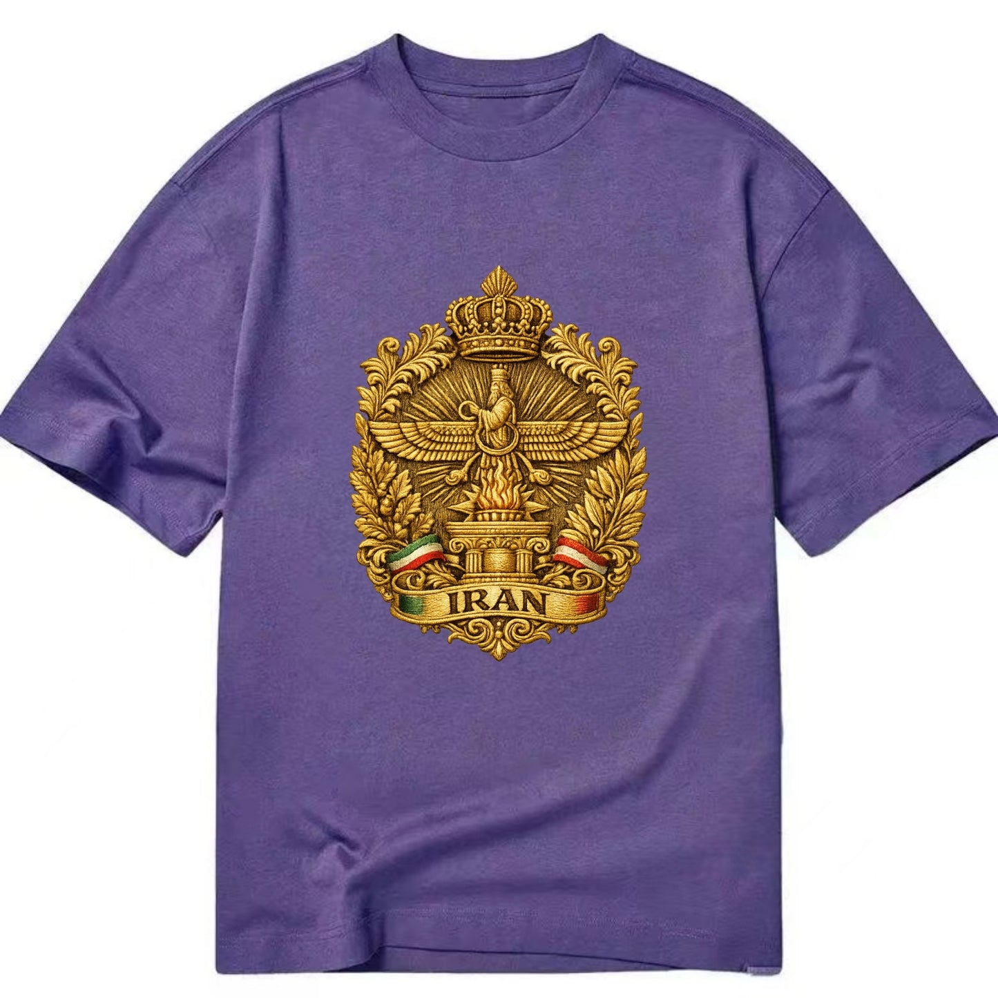 Iran Fire Temple Emblem - Classic T-shirt - Purple