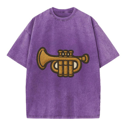 Trumpet  - Vintage T-shirt - Purple