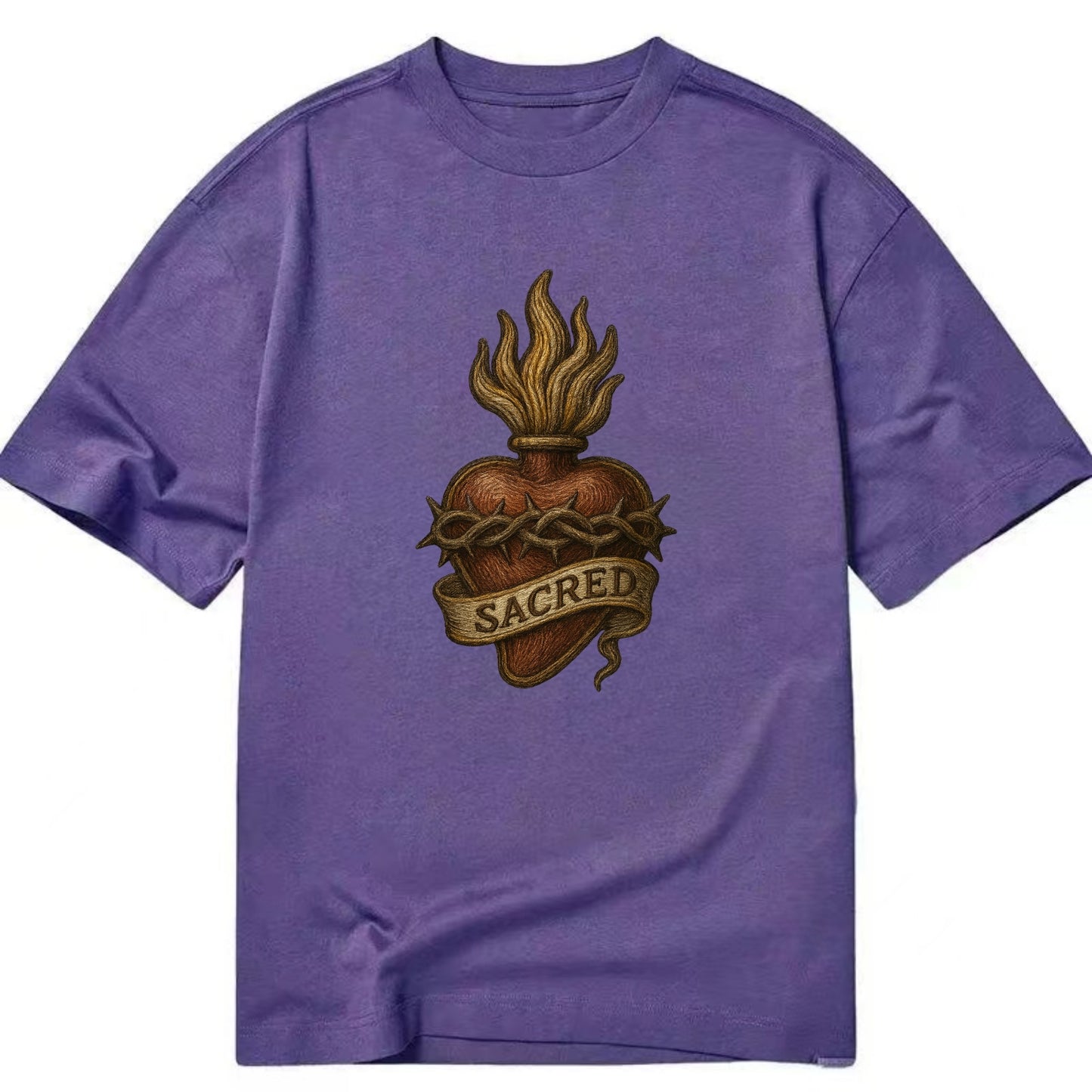Sacred Heart  - Classic T-shirt - Purple