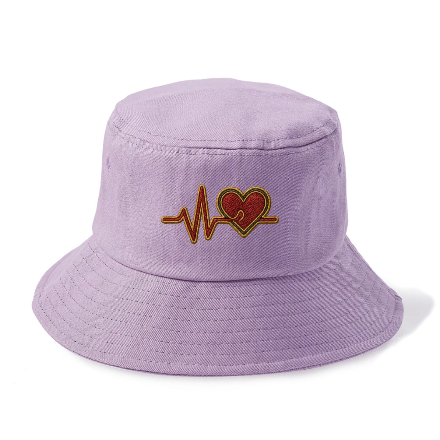 Heartbeat Line  - Bucket Hat - Purple