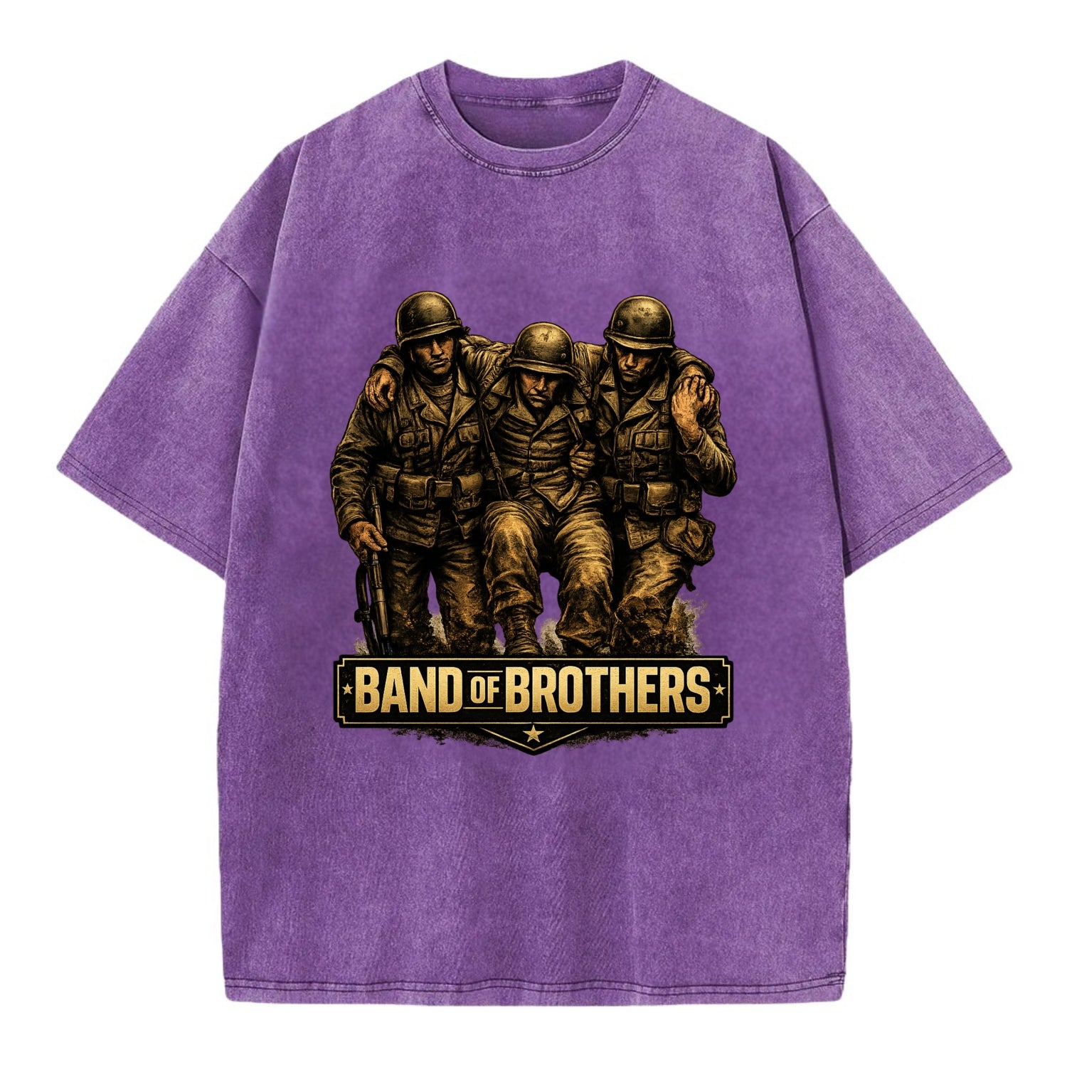 Band Of Brothers - Vintage T-shirt - Purple