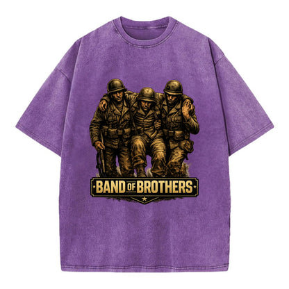 Band Of Brothers - Vintage T-shirt - Purple