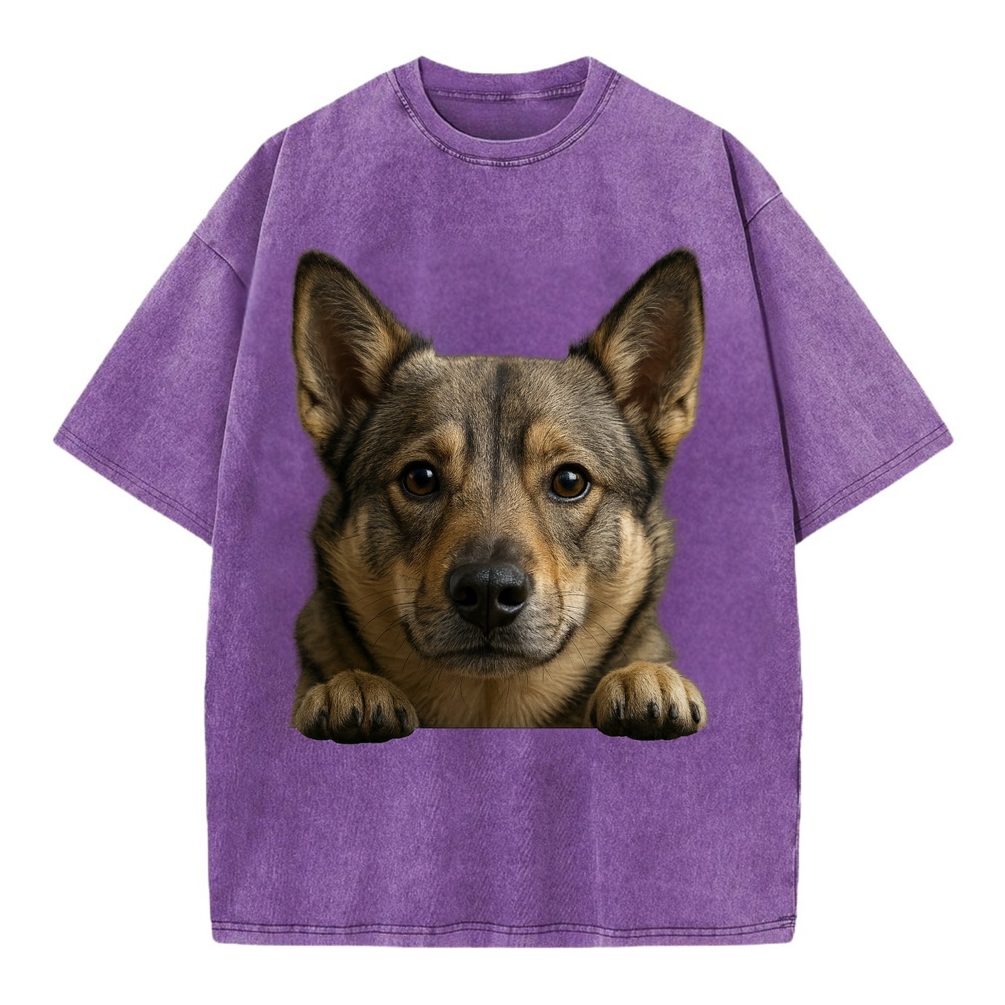 Swedish Vallhund  - Vintage T-shirt - Purple