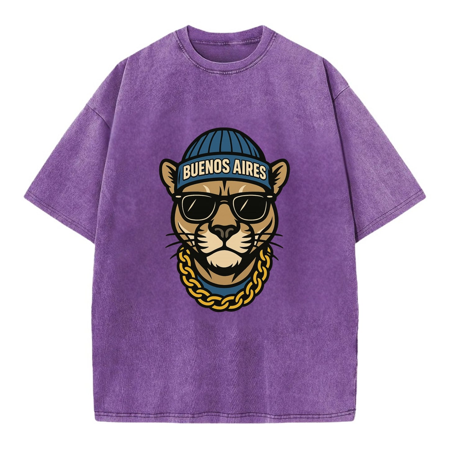 Buenos Aires Puma - Vintage T-shirt - Purple