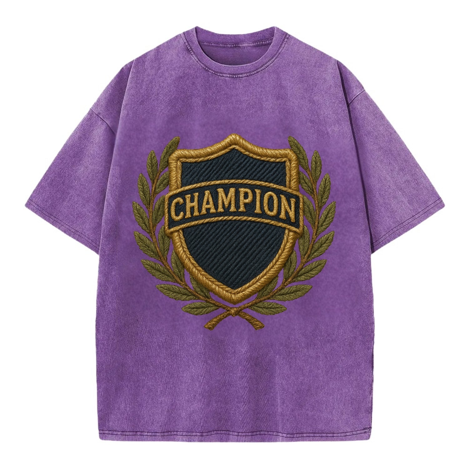 Champion Shield  - Vintage T-shirt - Purple