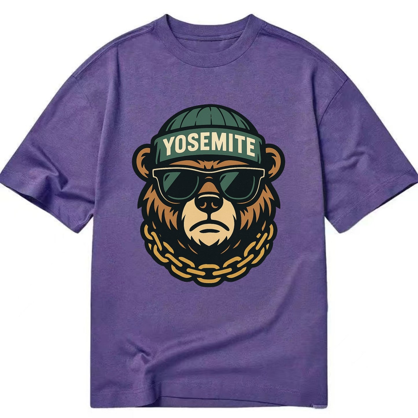Yosemite Bear - Classic T-shirt - Purple