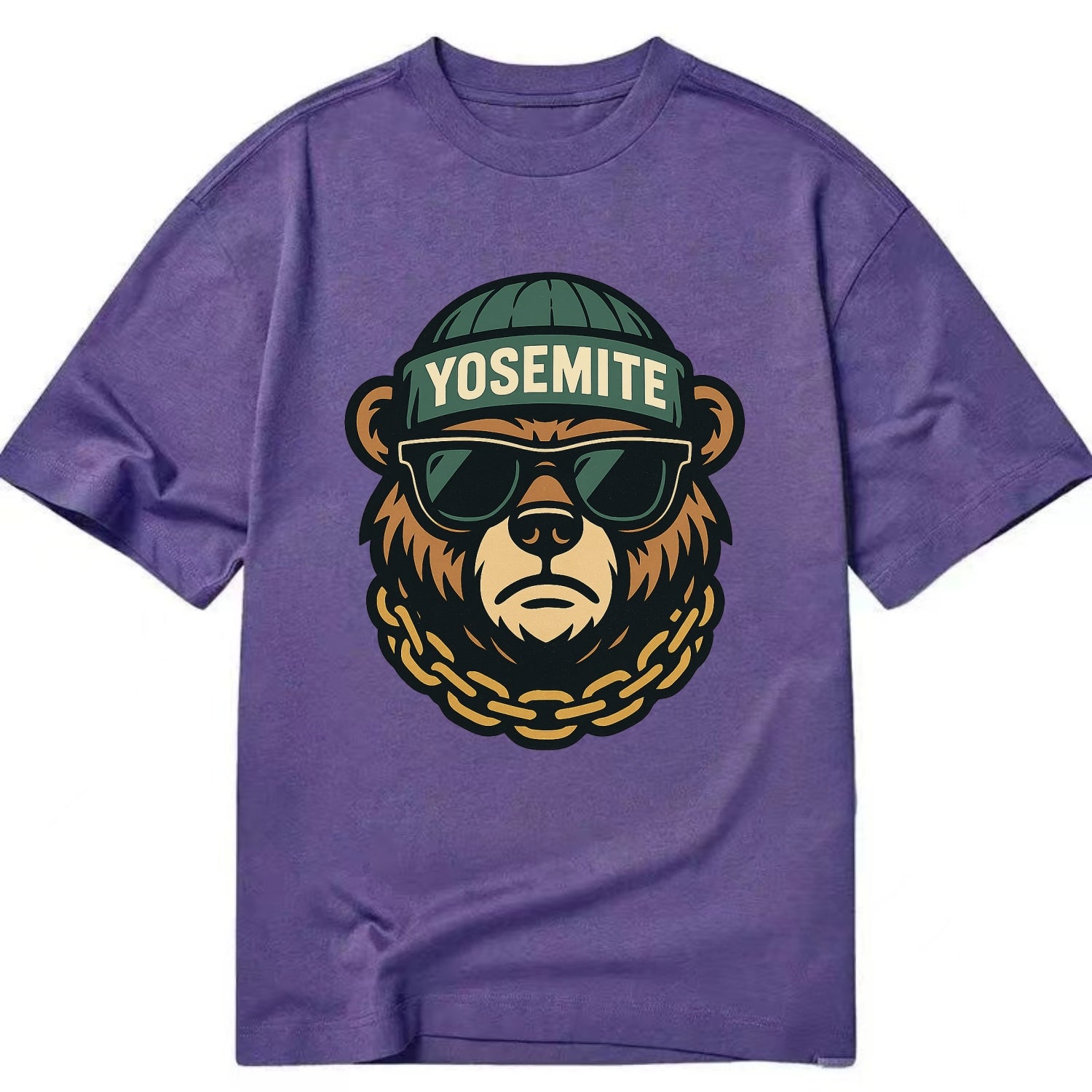 Yosemite Bear - Classic T-shirt - Purple