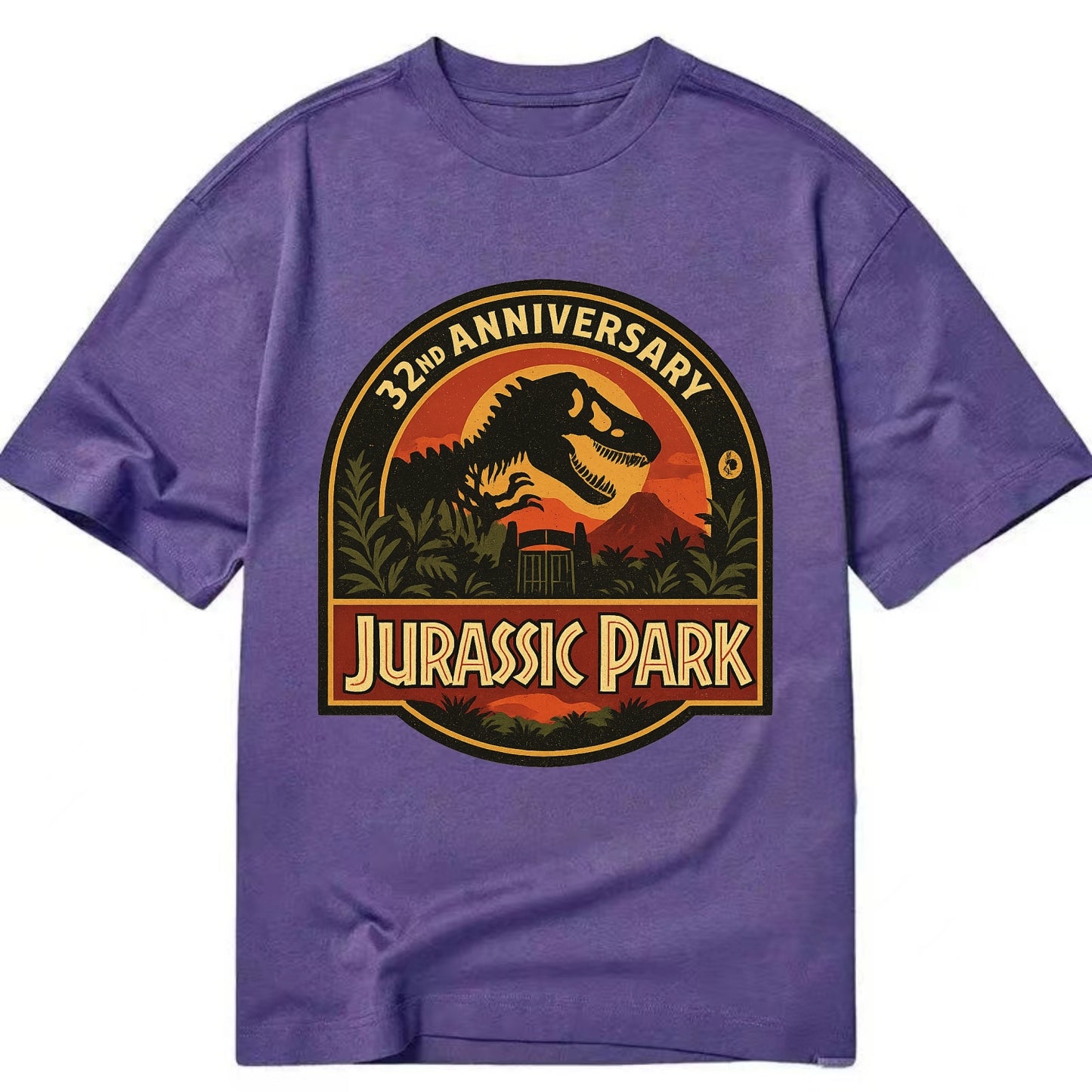 Jurassic Park 32nd Anniversary - Classic T-shirt - Purple
