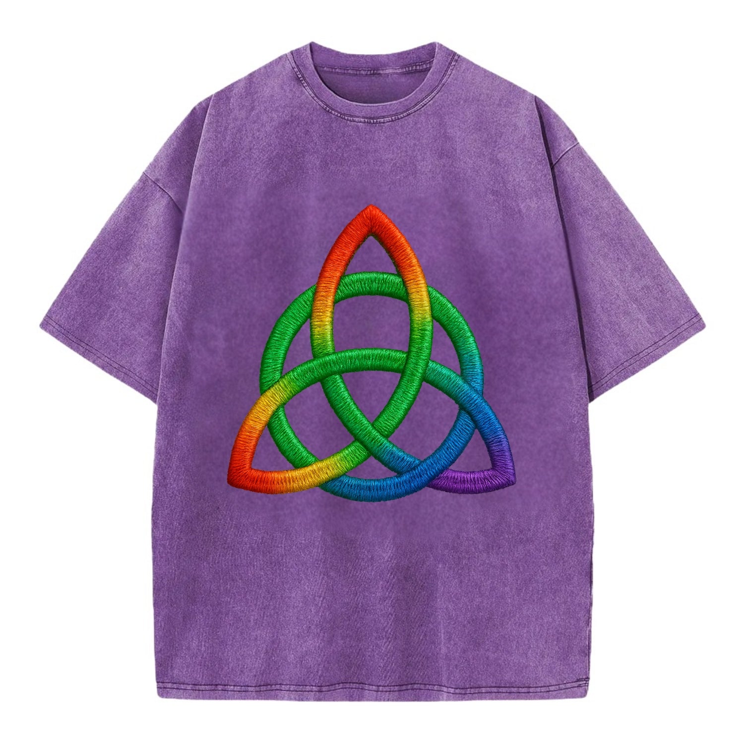 Triquetra  - Vintage T-shirt - Purple