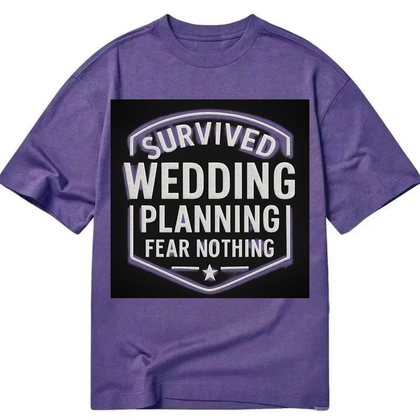 Survived wedding planning, fear nothing - Classic T-shirt - Purple