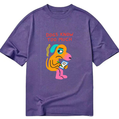 CATS OWN YOU | Cat on throne pointing down - Classic T-shirt - Purple