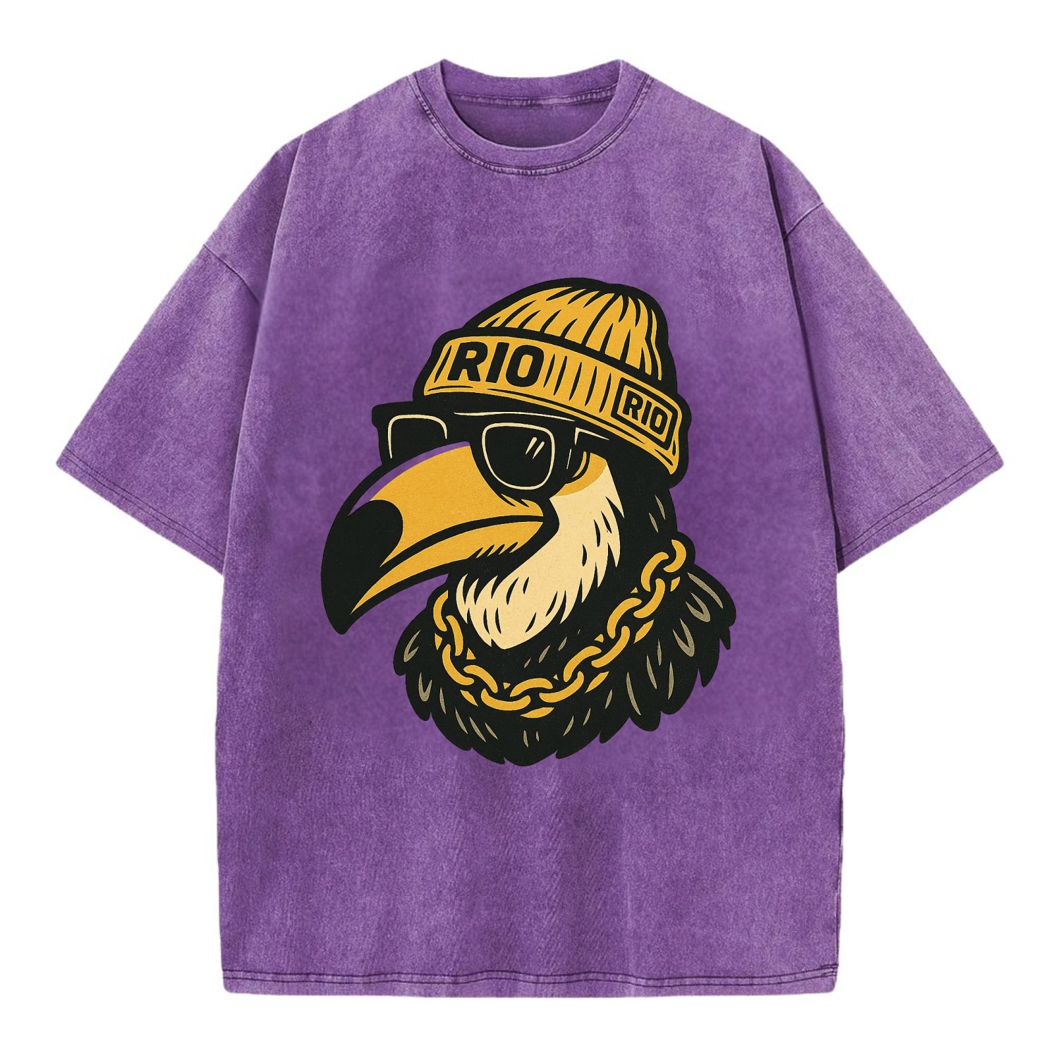 Rio Toucan - Vintage T-shirt - Purple