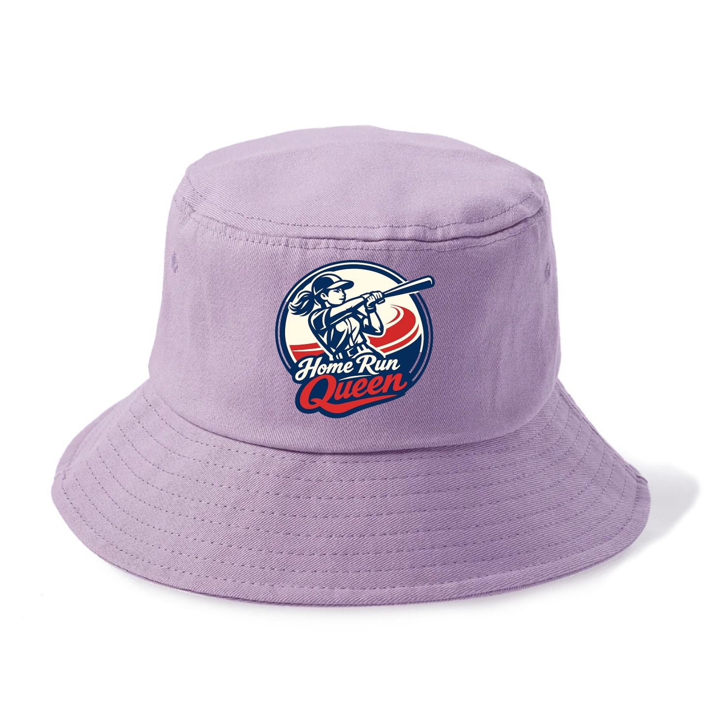 Feminine Power at Bat - Bucket Hat - Purple
