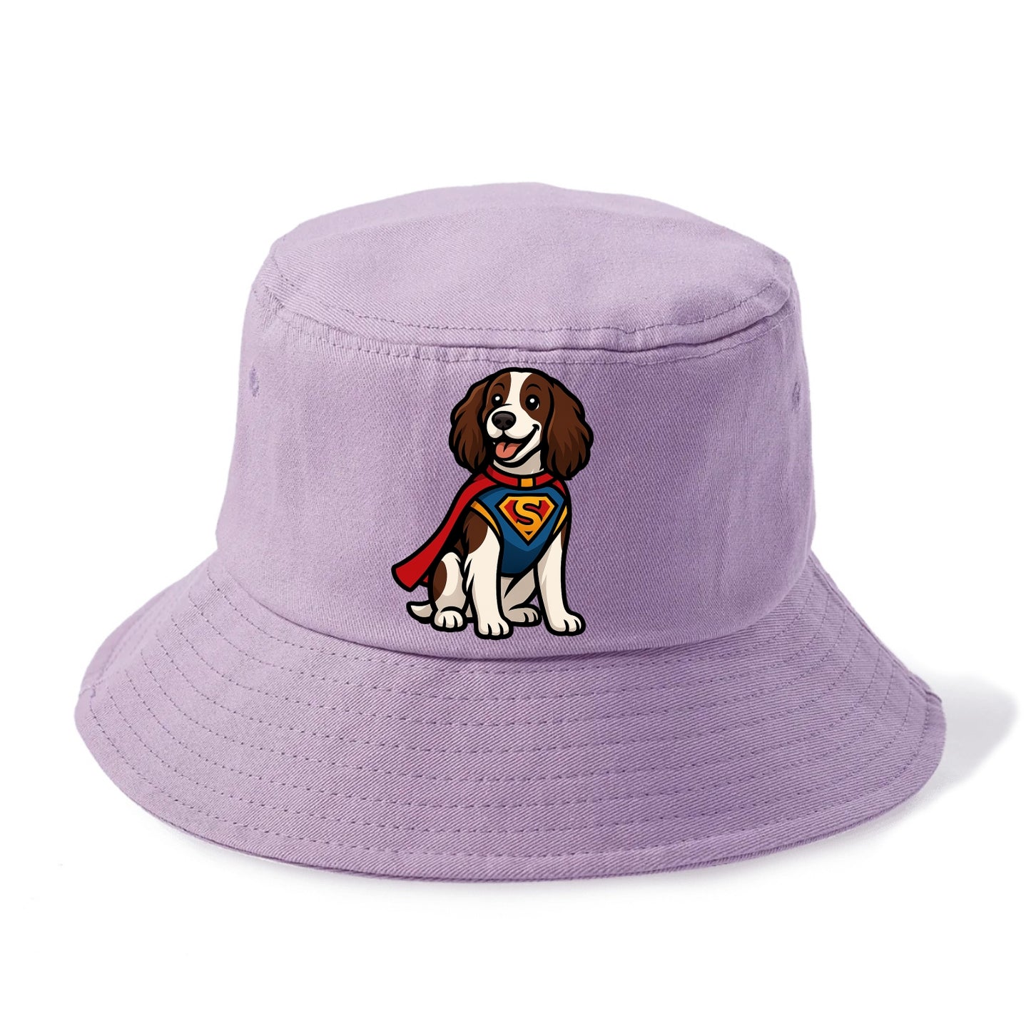 Springer Spaniel Friendly Hero  - Bucket Hat - Purple